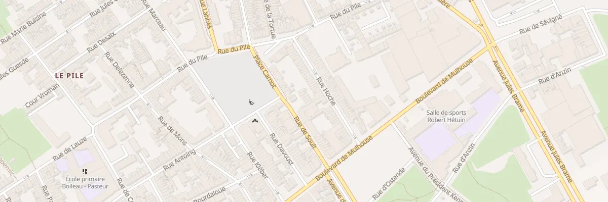 Plan du 4 Crs Lecomte Rue Soult à Roubaix