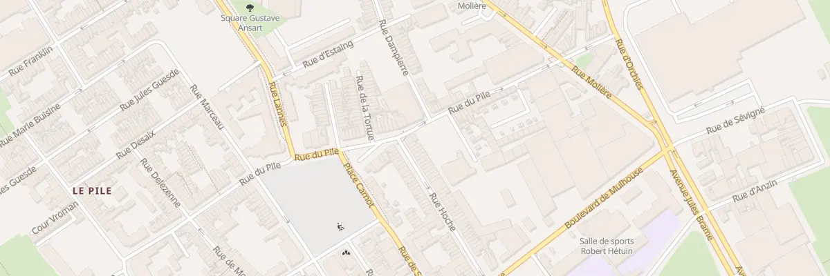 Plan du 128 Rue du Pile à Roubaix