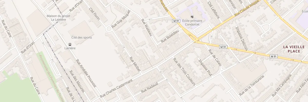 Plan du 1 Rue Watteau à Wattrelos