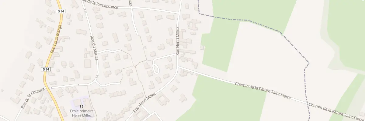 Plan du 352 Rue Henri Millez à Louvil