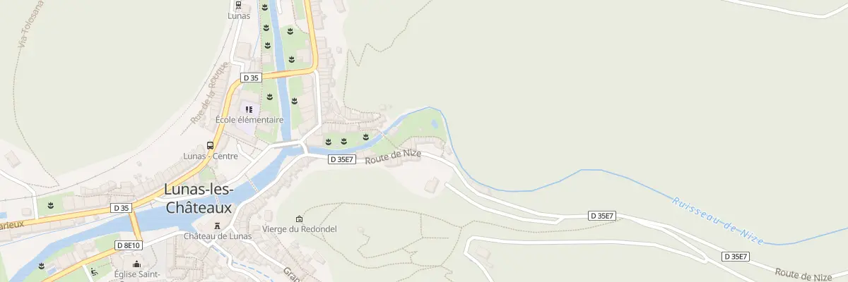Plan du 15 Rte de Nize à Lunas-les-Châteaux