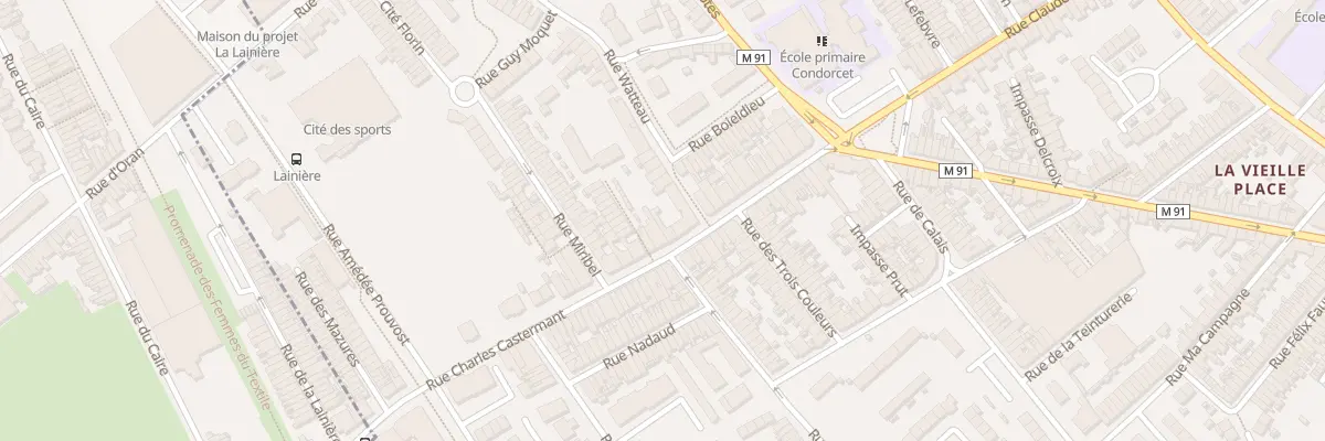 Plan du 40 Rue Charles Castermant à Wattrelos