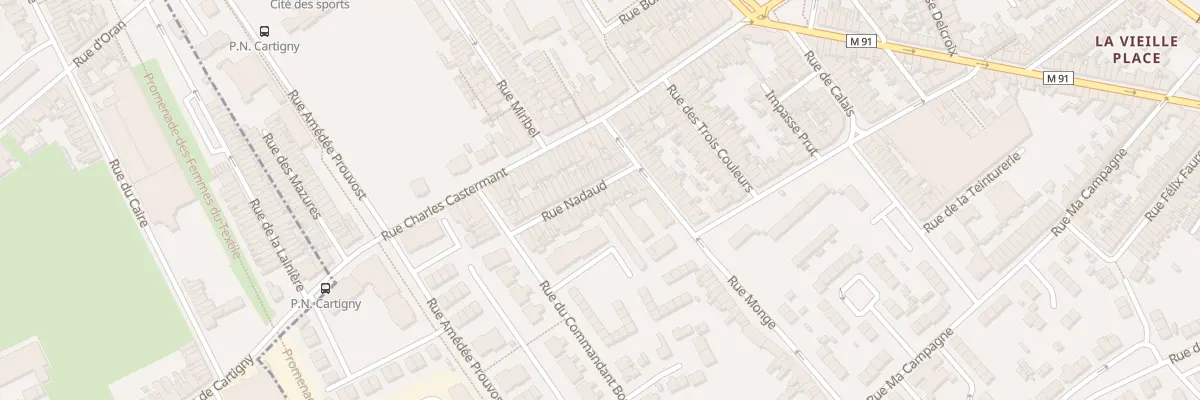 Plan du 15 Rue Nadaud à Wattrelos