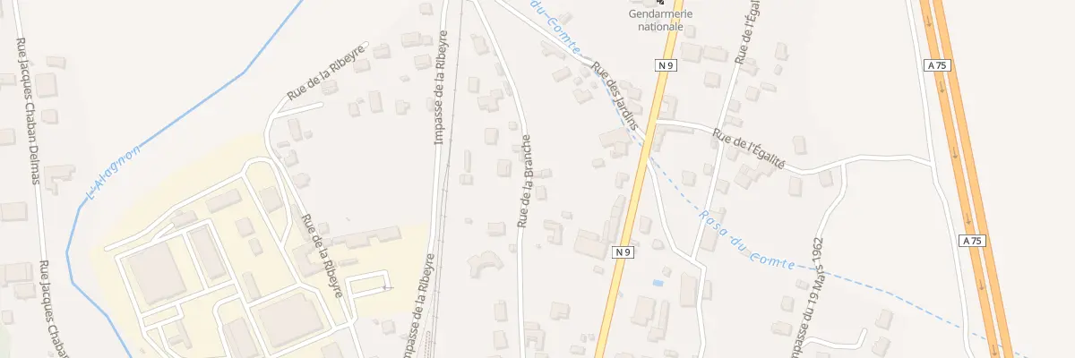Plan du 10 Rue de la Branche à Massiac