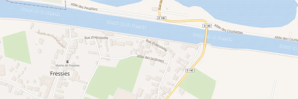 Plan du 240 Rue d’Heronville à Fressies