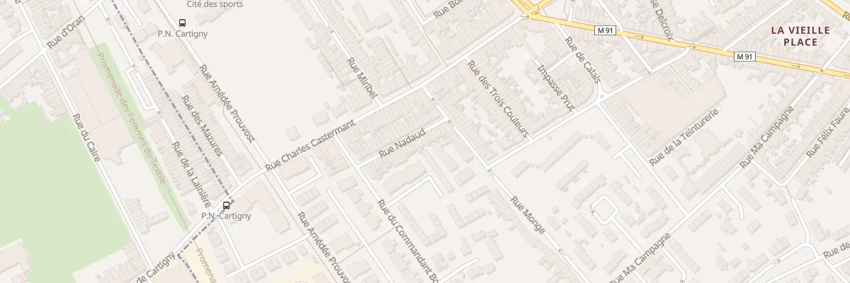 Plan du 13 Rue Nadaud à Wattrelos