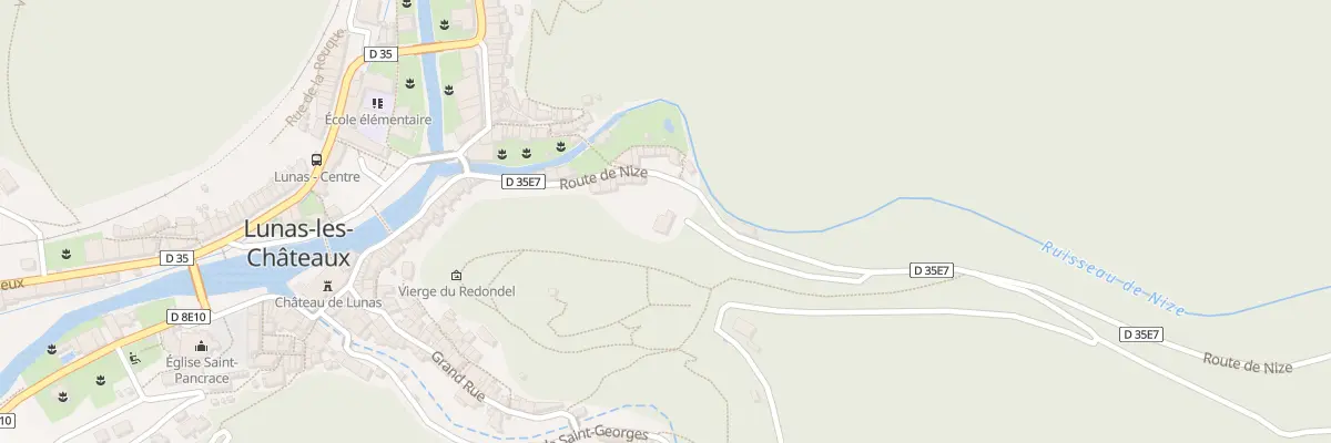 Plan du 6109F Rte de Nize à Lunas-les-Châteaux