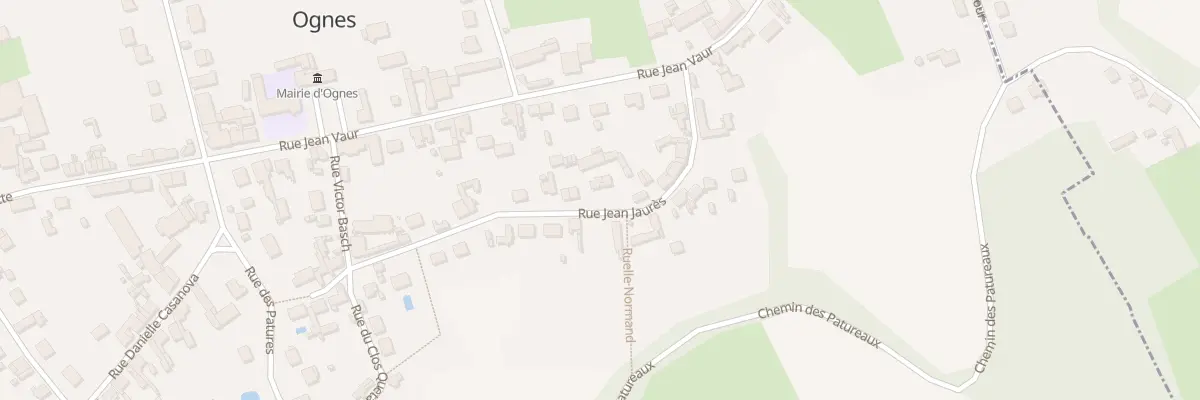 Plan du 16 Rue Jean Jaurès à Ognes