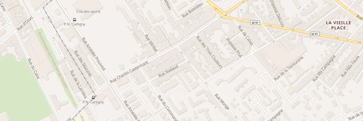 Plan du 4 Rue Nadaud à Wattrelos