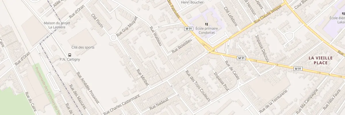 Plan du 29 Rue Boieldieu à Wattrelos