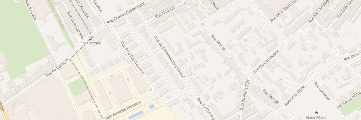 Plan du 164 Rue du Commandant Bossut à Wattrelos