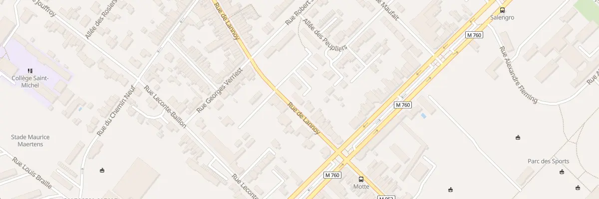 Plan du 533 Rue de Lannoy à Roubaix