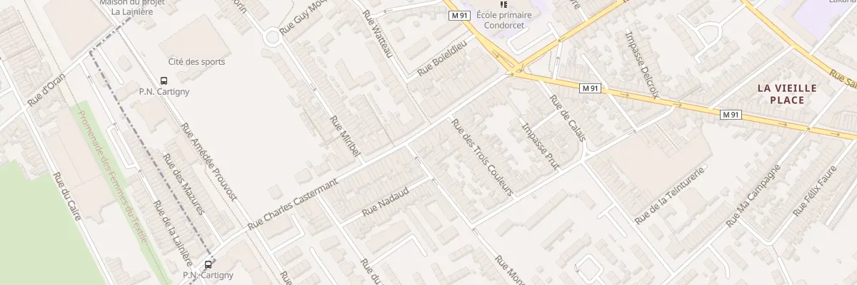 Plan du 39 Rue Charles Castermant à Wattrelos