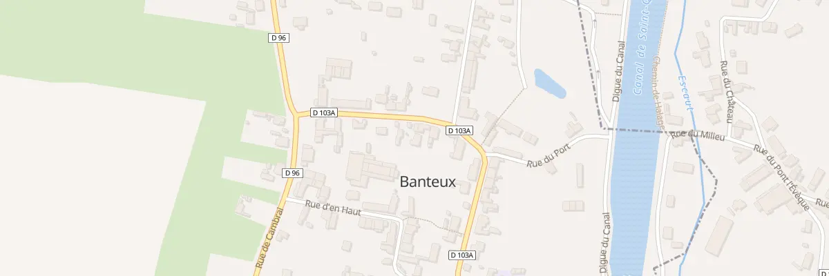 Plan du 647 Rue du Milieu à Banteux