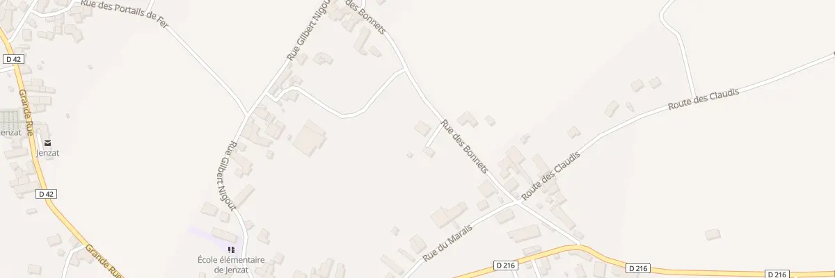 Plan du 5 Rue des Bonnets à Jenzat