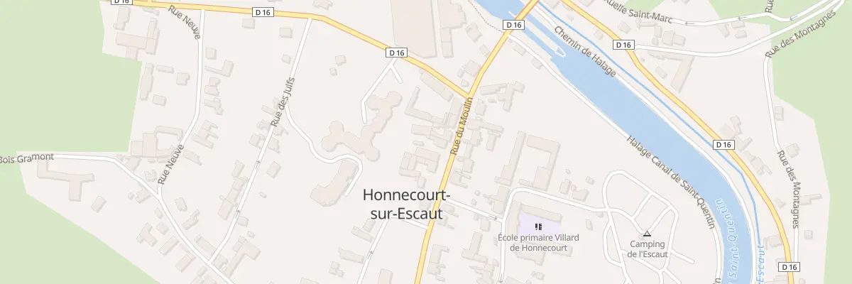 Plan du 7 Rue du Moulin à Honnecourt-sur-Escaut
