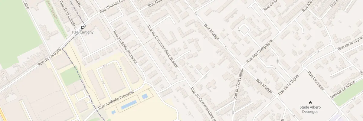 Plan du 160 Rue du Commandant Bossut à Wattrelos