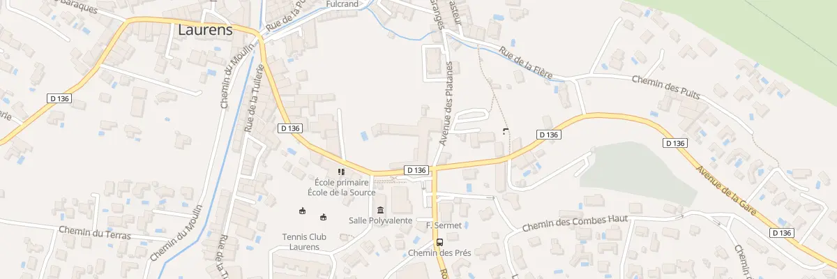 Plan du 5206 Av de la Gare à Laurens