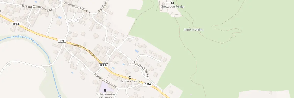 Plan du 1 Lot Les Grottes à Perrier