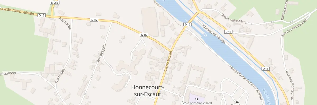 Plan du 13 Rue du Moulin à Honnecourt-sur-Escaut