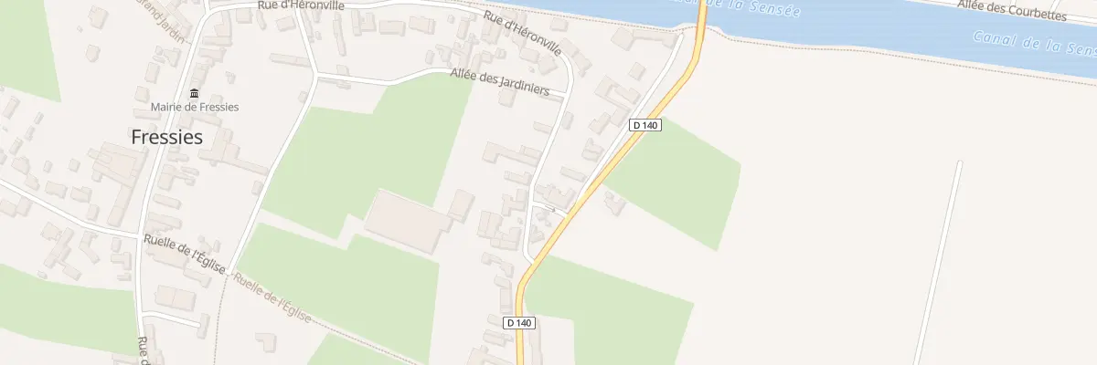 Plan du 425 Rue d’Heronville à Fressies