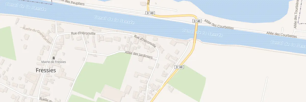 Plan du 330 Rue d’Heronville à Fressies