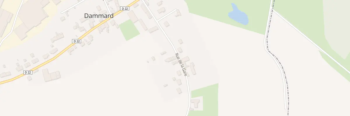 Plan du 2 Rue de la Gare à Dammard