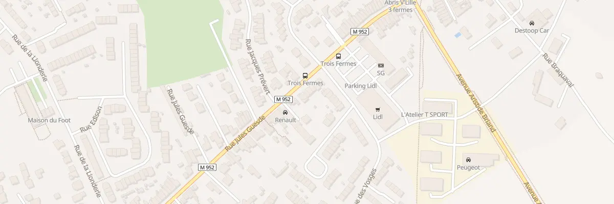 Plan du 334 Rue Jules Guesde à Hem