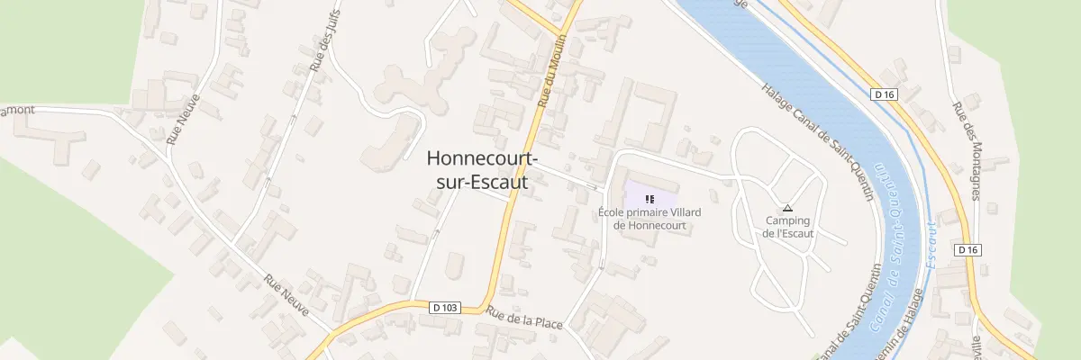 Plan du 10 Rue du Moulin à Honnecourt-sur-Escaut