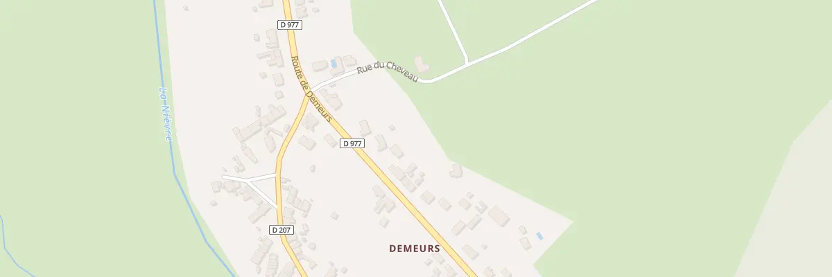 Plan du 107Q Rte de Demeurs à Urzy