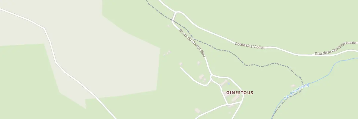 Plan du 5170 Ginestoux aux Salces
