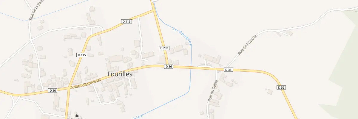 Plan du 29 Rte d’Etroussat à Fourilles
