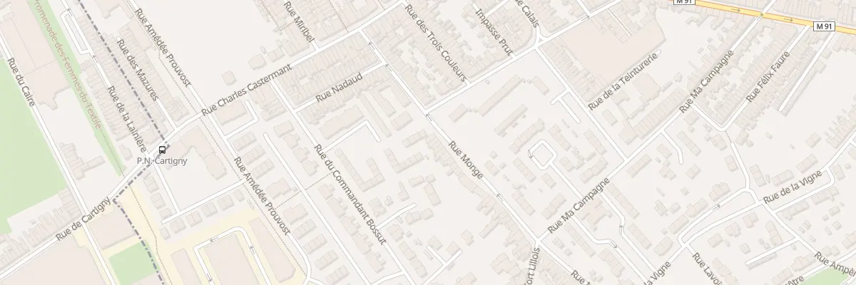 Plan du 36 Rue Monge à Wattrelos