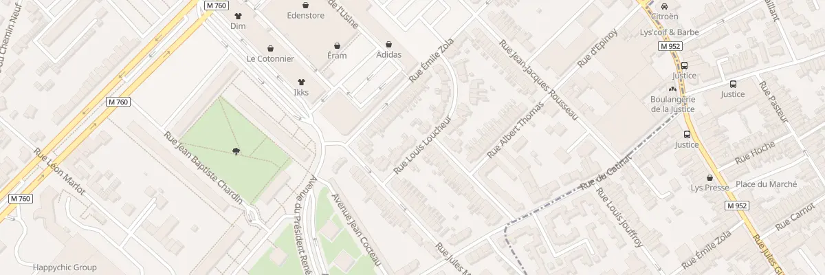Plan du 18 Rue Louis Loucheur à Roubaix