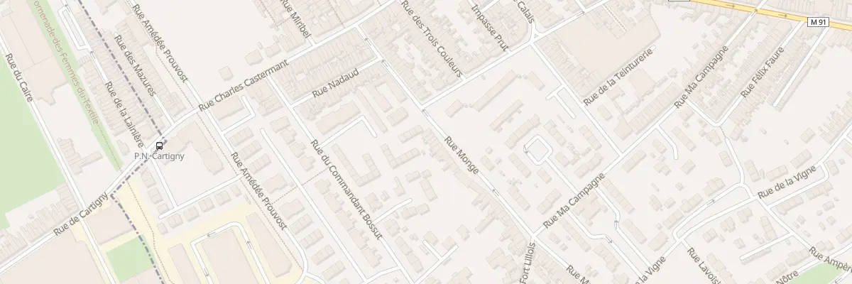 Plan du 38 Rue Monge à Wattrelos