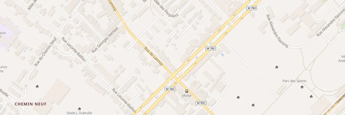 Plan du 555 Rue de Lannoy à Roubaix
