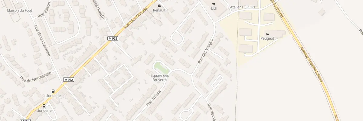 Plan du 93 Rue du Jura à Hem