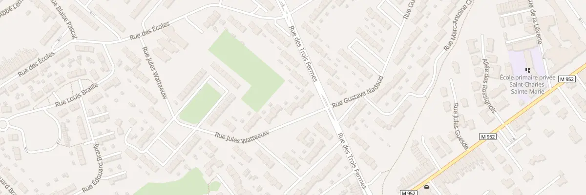 Plan du 77 Rue Jules Watteeuw à Hem