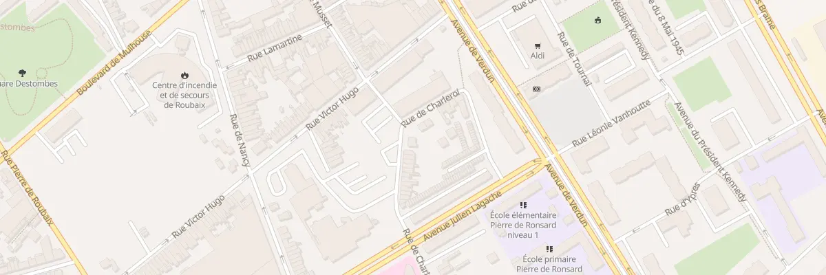 Plan du 51 Rue de Charleroi à Roubaix