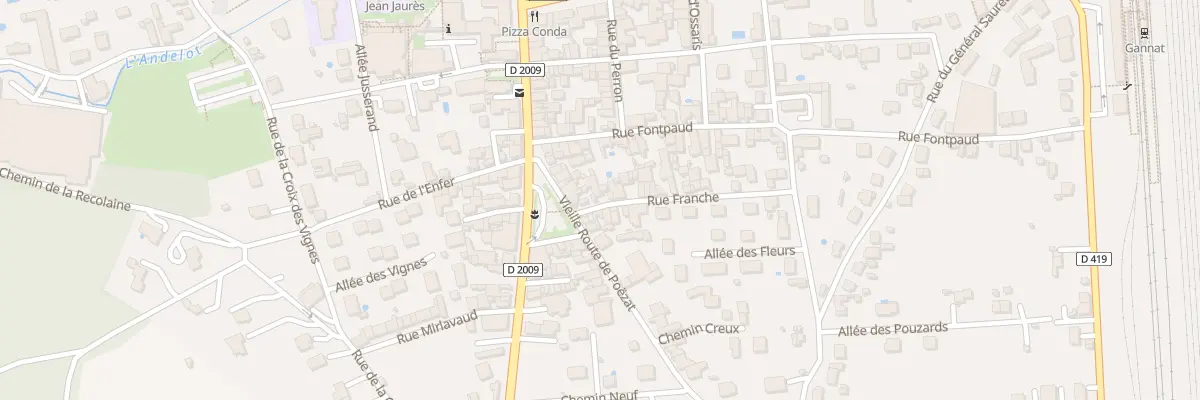 Plan du 1B Rue Franche à Gannat