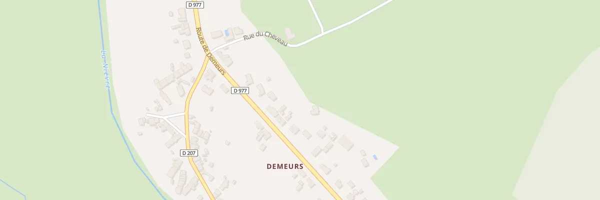 Plan du 111 Rte de Demeurs à Urzy