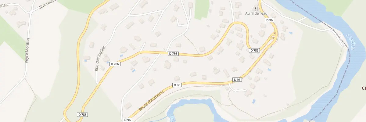 Plan du 9 Rue du Pont des Goules à Corent