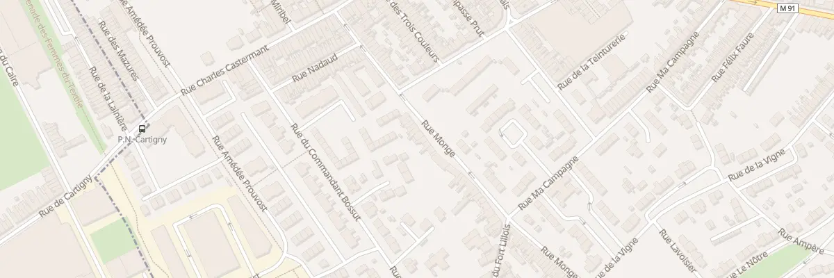 Plan du 46 Rue Monge à Wattrelos