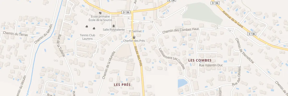 Plan du 1B Che des Pres à Laurens