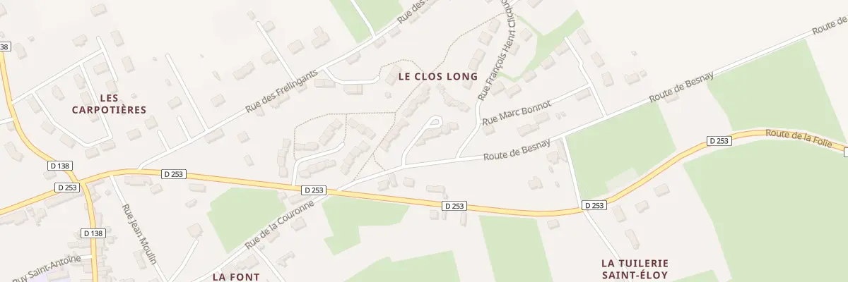 Plan du 4 All des Sorbiers à Souvigny