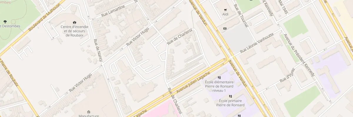Plan du 57 Rue de Charleroi à Roubaix