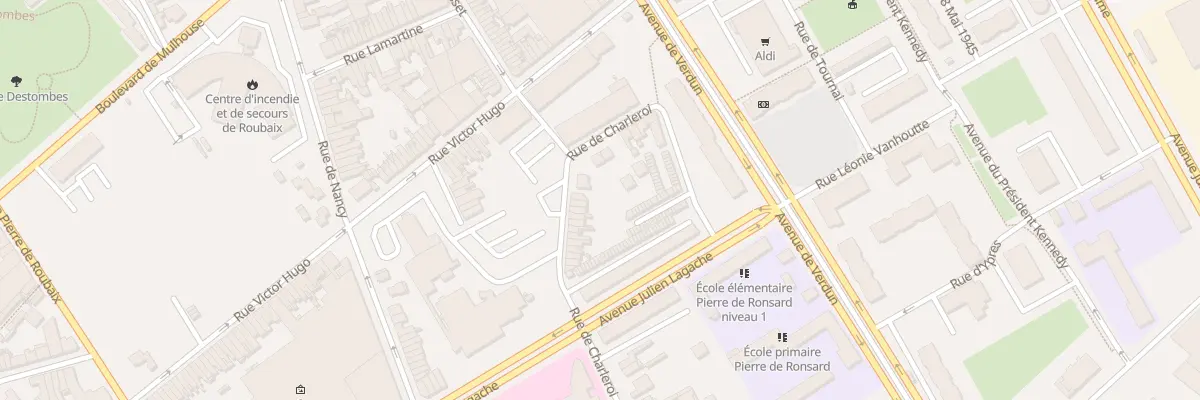 Plan du 55 Rue de Charleroi à Roubaix