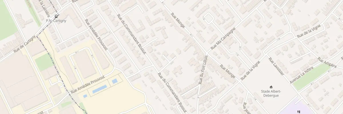 Plan du 1503 Rue du Commandant Bossut à Wattrelos