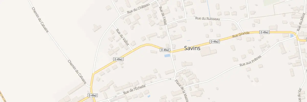 Plan du 83 Rue Grande à Savins