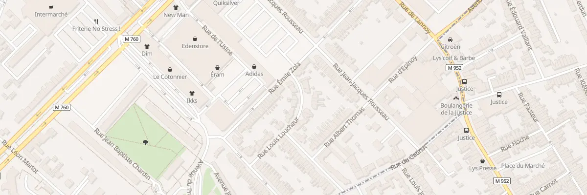 Plan du 6 Rue Louis Loucheur à Roubaix